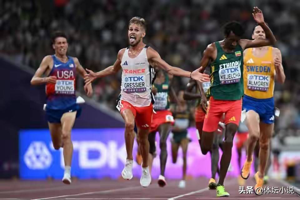 包含美国队在田径比赛中取得好成绩，刷新纪录的词条